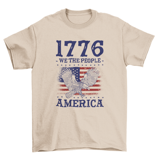 1776 America Patriotic Graphic Tee